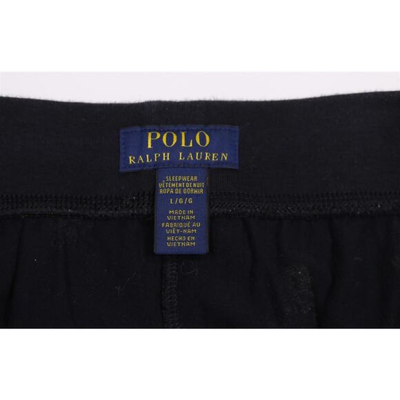 Polo Ralph Lauren Mens Black Allover Polo Bear Evening Pajama Pants Large - Picture 4 of 4